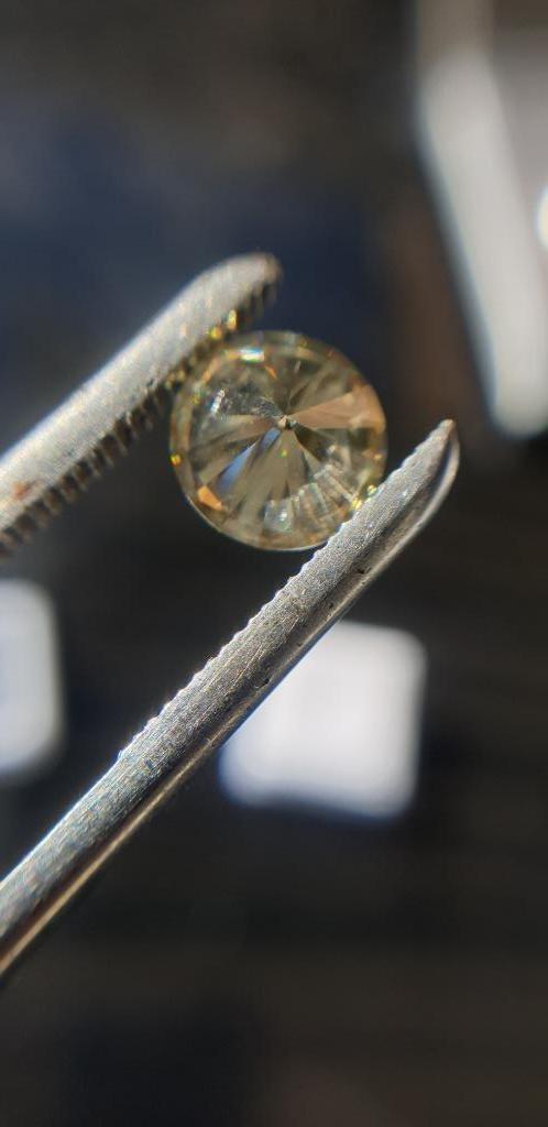 1,27 ct rond cut Moissanite diamant VVS1, Sieraden, Tassen en Uiterlijk, Edelstenen, Nieuw, Ophalen of Verzenden
