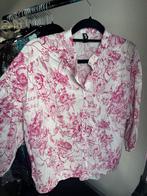Shoeby katoenen blouse met roze bloemenprint, Shoeby, Wit, Maat 42/44 (L), Ophalen of Verzenden