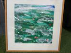 Abstract Schilderij van J. Vlieger, 1993, Antiek en Kunst, Ophalen of Verzenden