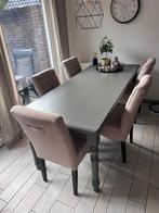 Eiken eetkamertafel grijs, Huis en Inrichting, Tafels | Eettafels, Ophalen, Gebruikt, Eikenhout, 50 tot 100 cm
