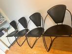 Arrben stoel Linda 4x, Huis en Inrichting, Stoelen, Vier, Gebruikt, Metaal, Vintage