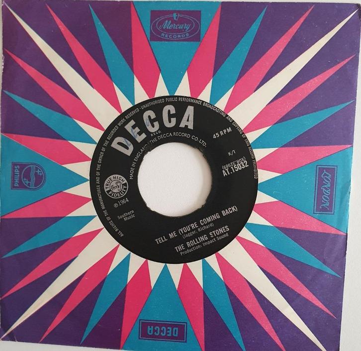 Rolling Stones - Tell Me / Come On, Cd's en Dvd's, Vinyl Singles, Gebruikt, Single, Pop, 7 inch, Verzenden