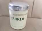 Emaille suikerbus creme met gouden biezen nwstaat, Antiek en Kunst, Antiek | Emaille, Ophalen of Verzenden