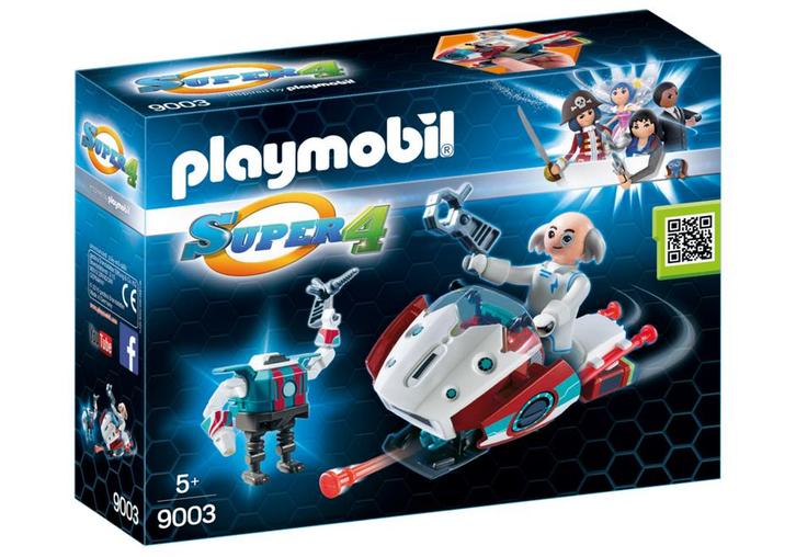 9003, 9004, 6691 Dr. X / aap Gomk / skyjet / super 4, Kinderen en Baby's, Speelgoed | Playmobil, Nieuw, Complete set, Ophalen of Verzenden