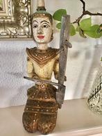 Vintage Houten Beeld, Ophalen of Verzenden