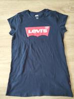 MOOI donkerblauw shirt met in rose wit tekst LEVIS R, Meisje, Ophalen of Verzenden, Zo goed als nieuw, Shirt of Longsleeve