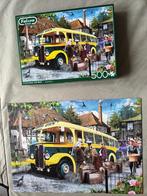 Falcon 500 stukjes puzzel jigsaw puzzel bus vakantie reizen, Verzenden, 500 t/m 1500 stukjes, Zo goed als nieuw, Legpuzzel
