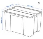 Opbergbox 130L, Doe-het-zelf en Verbouw, Kratten en Dozen, Ophalen, Doos, 100 cm of meer, 60 cm of meer