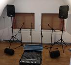 Complete zanginstallatie., Muziek en Instrumenten, Versterkers | Keyboard, Monitor en PA, Ophalen, Gebruikt, 1000 watt of meer