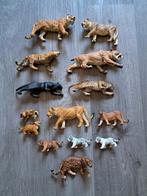14 papo tijgers/leeuwen,  geen schleich!, Ophalen of Verzenden, Gebruikt, Wild dier, Beeldje of Figuurtje