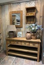 Teakhouten sidetable met 4 lades 140 Nieuw, Ophalen, 100 tot 150 cm, -, -
