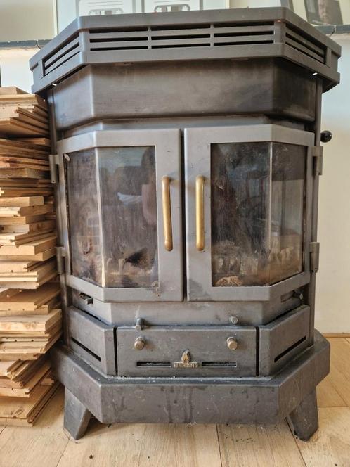 Barbas Rosolo 9kw houtkachel, Huis en Inrichting, Kachels, Gebruikt, Vrijstaand, Houtkachel, Hout, Ophalen of Verzenden
