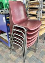 6 stuks stapelbare kantinestoelen, Ophalen, Overige kleuren, Vijf, Zes of meer stoelen, Metaal