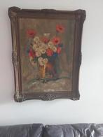 Stilleven van veldbloemen, schilderij olieverf', Ophalen of Verzenden