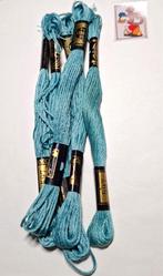 5x DMC mouline, blauw 597, Mulhouse, France, Nieuw, Ophalen of Verzenden, Borduurgaren of Zijde