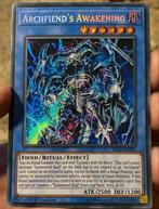 Yu-Gi-Oh! Archfiend’s Awakening FIGA 1st Edition !, Verzenden, Zo goed als nieuw, Losse kaart, Foil