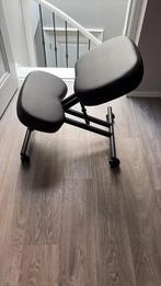Ergonomische kniestoel, Huis en Inrichting, Bureaustoelen, Ophalen, Zwart, Zo goed als nieuw, Bureaukruk