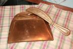 Antiek/Vintage Koperen of Messing Stoffer & Blik, Ophalen of Verzenden, Koper