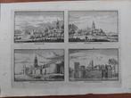 165 t/m 167 & 185 / Heukelom  Asperen slot Langerak, Antiek en Kunst, Kunst | Etsen en Gravures, Ophalen of Verzenden