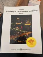 Book accounting for decision making and control, Boeken, Ophalen of Verzenden, Zo goed als nieuw, WO