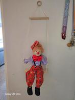 Vintage Clown Pop op Schommel - Handgemaakt-porselein, Ophalen of Verzenden