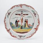Creamware bord religieus, circa 1800, Engeland, Ophalen of Verzenden