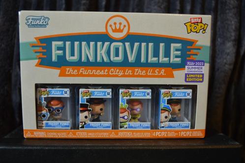 Freddy Funko - Funkoville - Bitty Pops (SDCC) (Limited), Verzamelen, Poppetjes en Figuurtjes, Zo goed als nieuw, Ophalen of Verzenden
