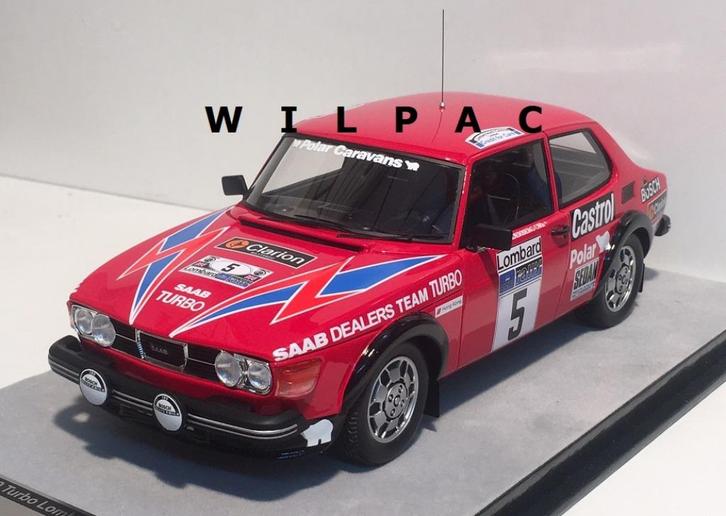 Tecno 1:18 Saab 99 Turbo Lombard RAC Rally 1979 1 van 80., Hobby en Vrije tijd, Modelauto's | 1:18, Nieuw, Auto, Overige merken