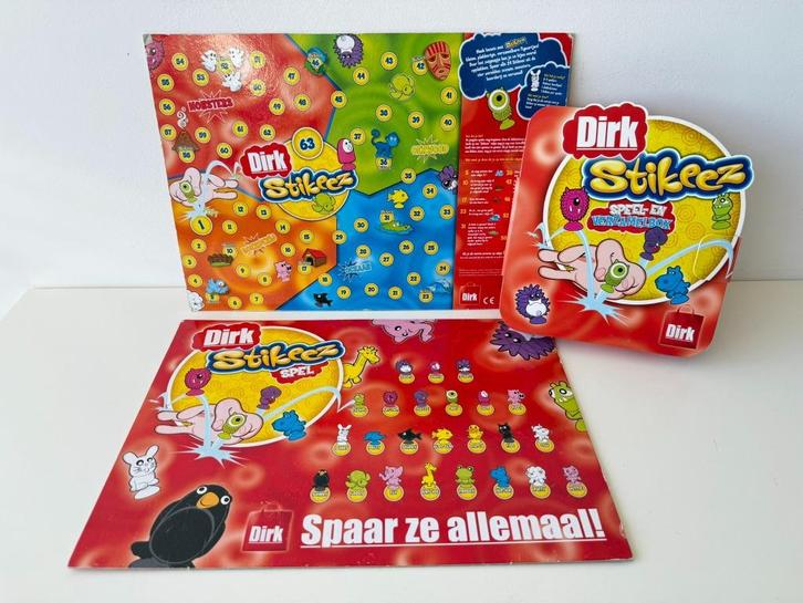 Stikeez met opbergmap en spelbord 2x / Dirk van den Broek, Verzamelen, Supermarktacties, Albert Heijn, Ophalen of Verzenden