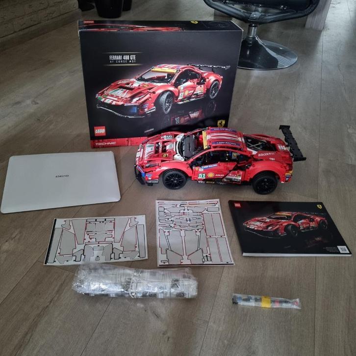 Lego Technic Ferrari 488 GTE AF Corse #51 (42125), Kinderen en Baby's, Speelgoed | Duplo en Lego, Gebruikt, Lego, Complete set