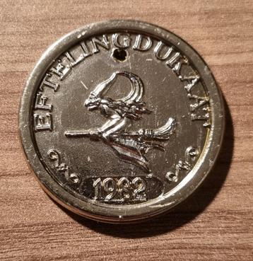 Efteling dukaat - 1982 Heks beschikbaar voor biedingen