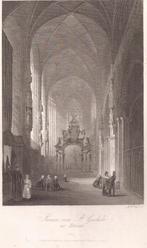 Brussel Bruxelles. Innere von St. Gudula zu Brüssel ca. 1850, Ophalen of Verzenden