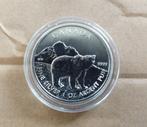 1 oz Zilver munt Canadian Wildlife Grizzly 2011 Canada, Postzegels en Munten, Edelmetalen en Baren, Ophalen of Verzenden, Zilver