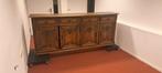 Massief eiken dressoir – klassiek brocante houtsnijwerk, Huis en Inrichting, Gebruikt, Eikenhout, Ophalen of Verzenden, 200 cm of meer