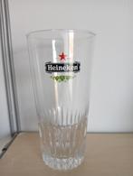 Heineken Belgisch ribbel bierglas, Ophalen of Verzenden, Zo goed als nieuw, Glas of Glazen, Heineken