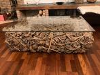 Unieke salontafel wortelhout / hout stammetjes was erg duur, Huis en Inrichting, Ophalen, 100 tot 150 cm, 50 tot 100 cm, Zo goed als nieuw