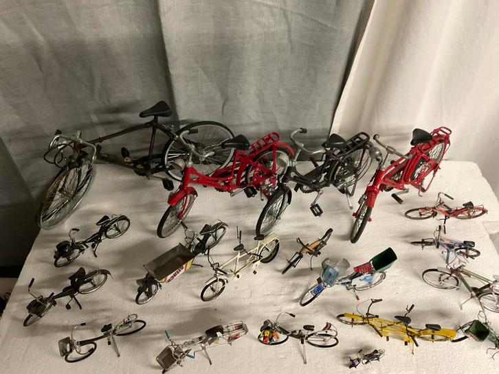 Collectie Miniatuur Fietsen, Hobby en Vrije tijd, Modelbouw | Auto's en Voertuigen, Gebruikt, Overige typen, 1:50 of kleiner, Overige merken