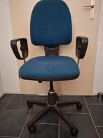 Te koop burostoel, Ophalen, Gebruikt, Blauw, Bureaustoel