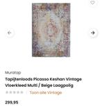 Tapijtenloods Picasso Keshan Vintage Vloerkleed, Huis en Inrichting, Stoffering | Tapijten en Kleden, 200 cm of meer, Rechthoekig