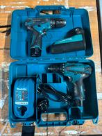 Makita accuboormachine 2maal, Ophalen of Verzenden, Zo goed als nieuw, Minder dan 400 watt, Boor- en Schroefmachine