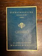 Dienstregeling Maarse & Kroon 1960, Verzamelen, Ophalen, Nieuw, Bus of Metro, Boek of Tijdschrift