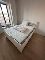 IKEA Hemnes Bed 160x200 met opberglades + Valeväg matras, Huis en Inrichting, Slaapkamer | Bedden, Ophalen, Gebruikt, Wit, Tweepersoons