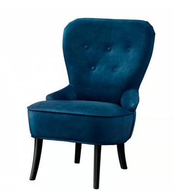 Velours fauteuil - Blauw - Ook beschikbaar in grijs beschikbaar voor biedingen