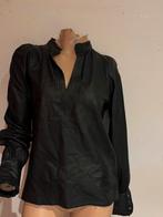 EST’SEVEN blouse skai leer maat xs  origineel ZGAN, Zwart, Est S’even, Ophalen of Verzenden, Zo goed als nieuw