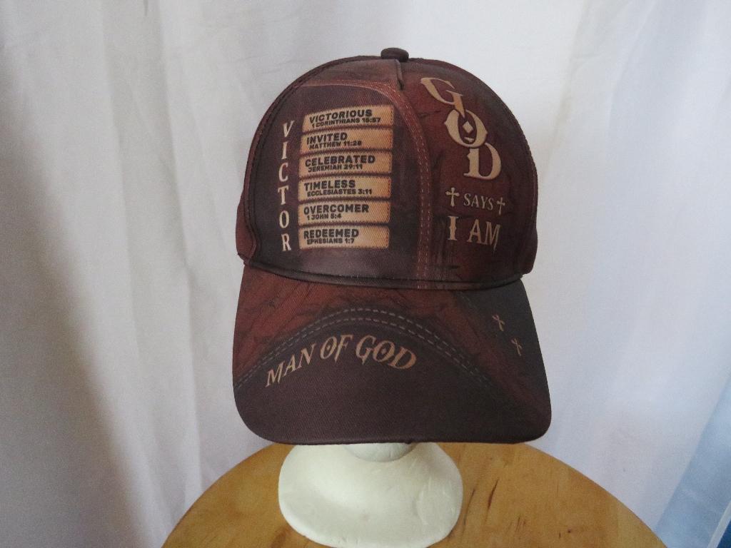 bruine man of God pet, Kleding | Heren, Hoeden en Petten, Ophalen of Verzenden, Zo goed als nieuw, 57 cm (M, 7⅛ inch) of minder