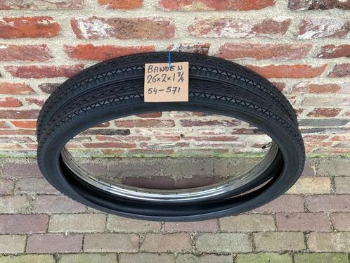 Aangeboden : Nieuwe Buitenbanden  26 x 2 x 1.3/4 = 54 - 571, Fietsen en Brommers, Fietsonderdelen, Nieuw, Oldtimer, Ophalen of Verzenden