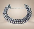 Prachtige antiek 835 zilveren CHAINMAILLE schakelarmband!, Verzenden, Zo goed als nieuw, X, Zilver