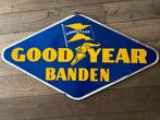 Goodyear Emaille Bord - Langcat Bussum, Antiek en Kunst, Antiek | Emaille, Ophalen