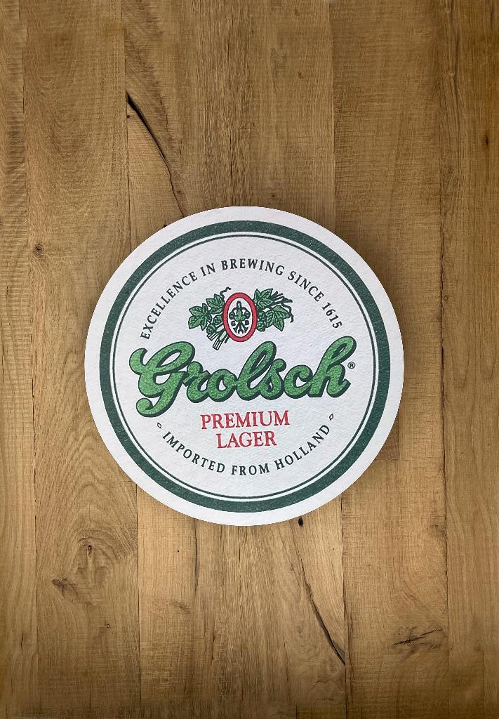 Reclamebord Grolsch bier logo reclame bord, afmeting 40x40cm, Verzamelen, Merken en Reclamevoorwerpen, Nieuw, Reclamebord, Ophalen of Verzenden