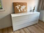 Ikea MALM ladekast 6 lades wit, zo goed als nieuw 160x78 cm, Huis en Inrichting, Zo goed als nieuw, 3 of 4 laden, Minder dan 100 cm